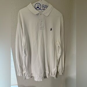 Polo Ralph Lauren Men's XL Classic Fit Polo Long Sleeve White